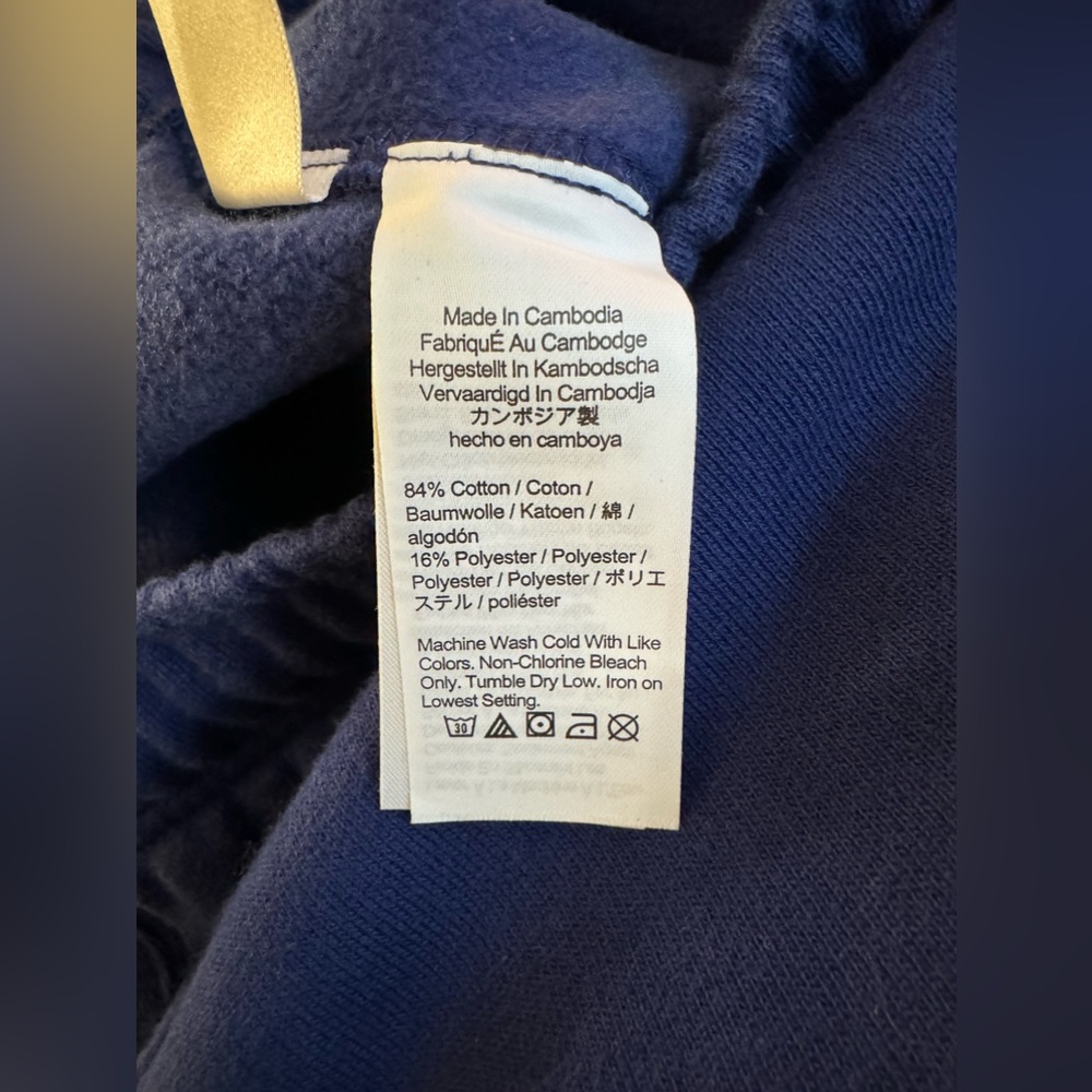 NWOT J. Crew Mens Heritage Fleece sportswear Sweatpants + sweatshirt nav… - Picture 6 of 12